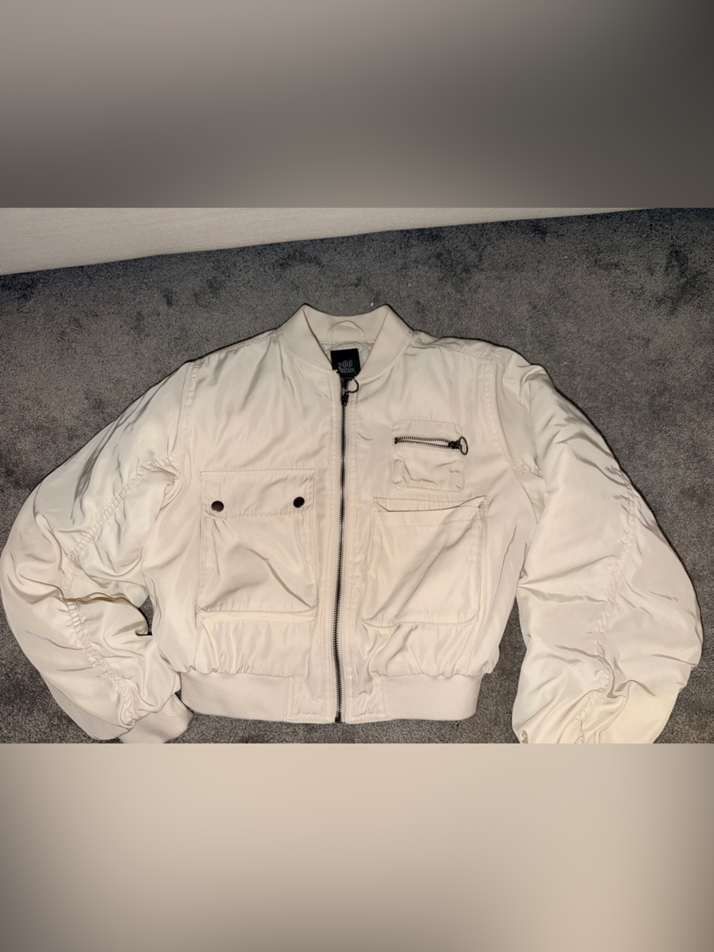 Bomber Jacket with Front Pockets